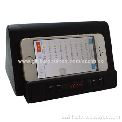 Portable Induction Speaker, Supports iPod/iPhone 5/FM Radio/U-disk/TF-card for 16GB at Most
